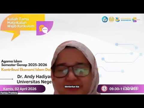 Thumbnail for Kuliah Tamu MKWK Agama Islam 02 April 2026 by KAMPUS MERDEKA UNESA
