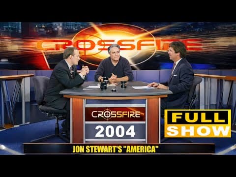 Thumbnail for Jon Stewart vs Crossfire Tucker Carlson and Paul Begala 2004 FULL SHOW by danjbab