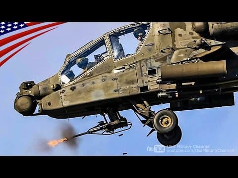 Thumbnail for AH-64D Apache Longbow Helicopters Weapons Load & Gunnery by USA Military Channel