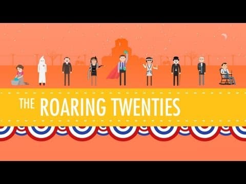 Thumbnail for The Roaring 20's: Crash Course US History #32 by CrashCourse