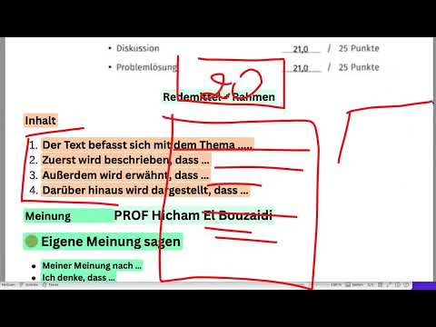 Thumbnail for Diskussion telc B2 / تحليل نصائح و طريقة الاشتغال by Deutsch mit Prof Hicham