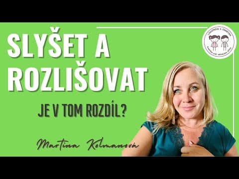 Thumbnail for Logopedie s úsměvem - Slyšet a rozlišovat - je v tom rozdíl? by Celostní komunikace
