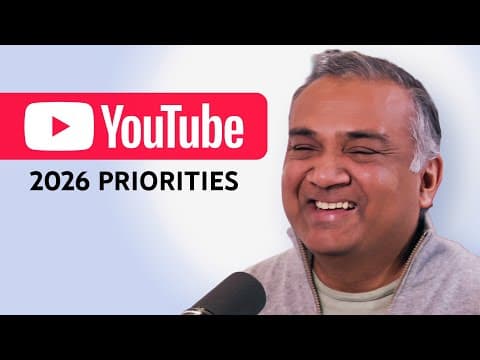 Thumbnail for YouTube CEO — 4 Big Priorities for 2026 by Neal Mohan