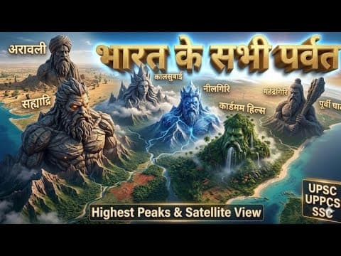 Thumbnail for भारत के पर्वत |Mountain Ranges of India|Indian geography|@LGLResearchAcademy by LGL Research Academy