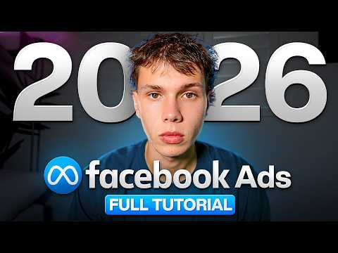 Thumbnail for Facebook Ads Tutorial 2026 (Complete Guide) by roasbrez