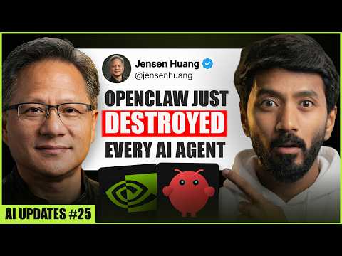 Thumbnail for Nvidia CEO Just Said This About OpenClaw And He's Not Wrong (+ 12 AI Updates) by Vaibhav Sisinty