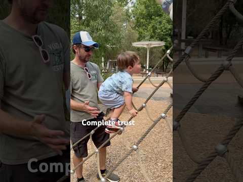 Thumbnail for One determined little twin #twins #cute #funny #dad #parenting #park #climbing #trust #adventure by Good times with the Goodies daily shorts