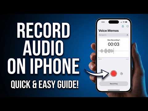 Thumbnail for How to Record Audio on iPhone (Official Step-by-Step Voice Memos Guide) by Guidr