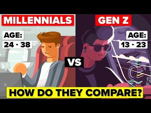 Thumbnail for Millennials vs Generation Z - How Do They Compare & What's the Difference? by The Infographics Show