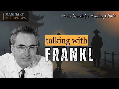 Thumbnail for VIKTOR FRANKL | The Man Who Found Meaning in Suffering: A Conversation with Viktor Frankl by IMAGINARY INTERVIEWS