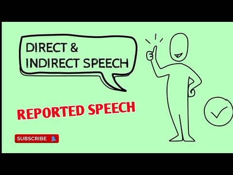 Thumbnail for BELAJAR DIRECT AND INDIRECT SPEECH (REPORTED SPEECH) by JustSpeak English Club