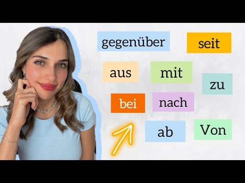 Thumbnail for حروف الجر مع الداتيف باللغة الألمانية | الدرس (14) A2 by Deutsch mit Mira