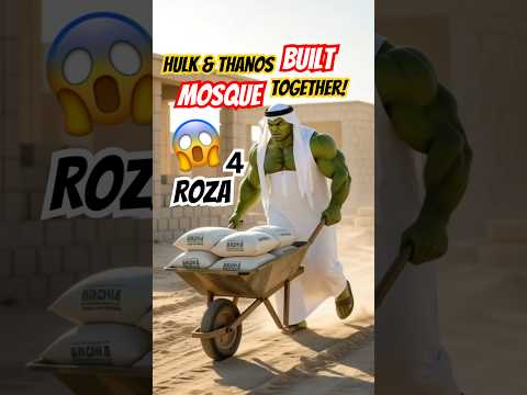 Thumbnail for Hulk & Thanos Built a Mosque Together!😱🔥 #muslim #hulk #thanks #vs #shaitan #masjid #namaz #viral by Ai Islamic Stories With Abbas
