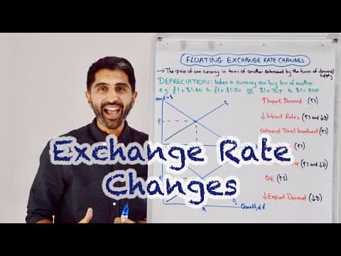 Thumbnail for Exchange Rate Changes - Appreciations and Depreciations of a Floating Exchange Rate by EconplusDal