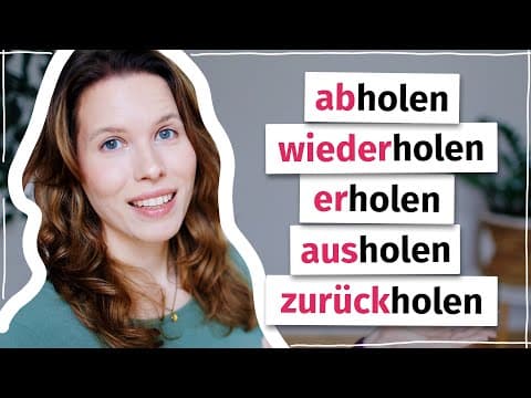 Thumbnail for Wie gut kennst du diese Verben mit „holen“? (Deutsch B2, C1) by Deutsch mit Rieke