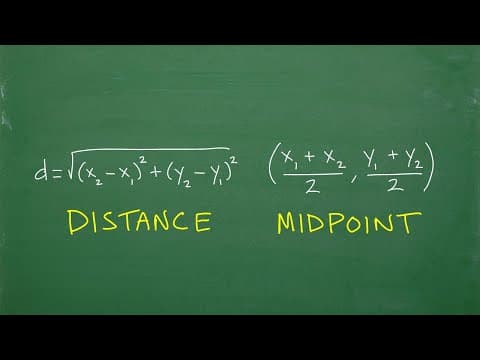 Thumbnail for Distance Formula vs Mid-Point Formula by TabletClass Math