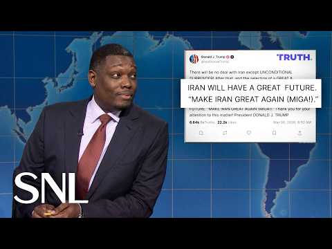 Thumbnail for Weekend Update: Trump Posts "Make Iran Great Again," Says U.S. Won War on Day 1 - SNL by Saturday Night Live