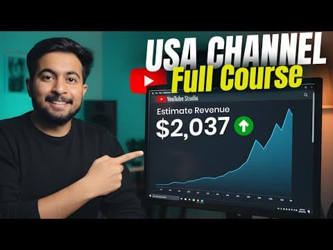 Thumbnail for How to make USA Based Youtube Channel (Full Course) by Dheeraj Mehra