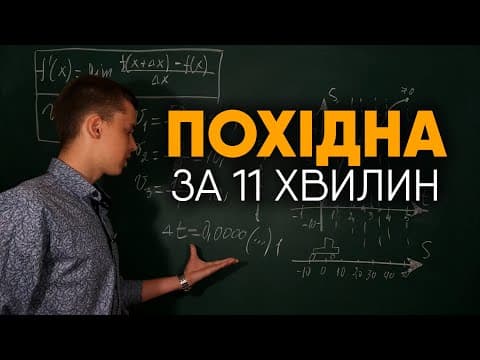 Thumbnail for Похідна за 11 хвилин | Що таке похідна? | Микита Андрух by Технар