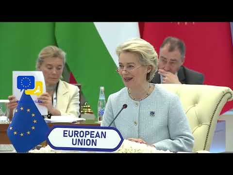 Thumbnail for Ursula von der Leyen's Visionary Speech at Historic EU-Central Asia Summit #Samarkand by EU Debates | eudebates.tv