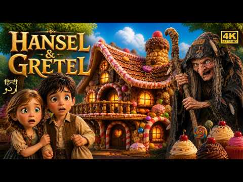 Thumbnail for Hansel & Gretel Full Story हिंदी اردو Fairy Tale | Witch House Story #hindikahanian #urdufairytales by PixieDream Tales Hindi