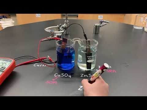 Thumbnail for Standard Zinc-Copper Voltaic Cell with Salt Bridge by Science with Sheehan