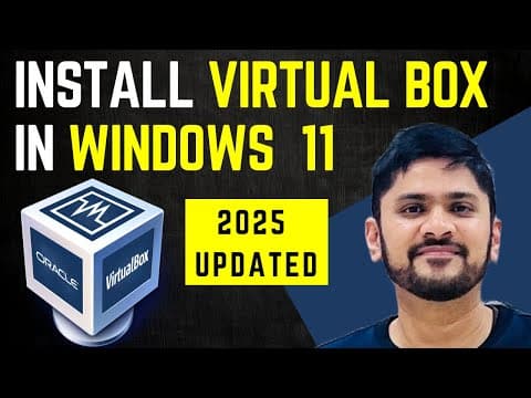 Thumbnail for How to Install Virtual Box on Windows 11 (Updated 2025) by Amit Thinks