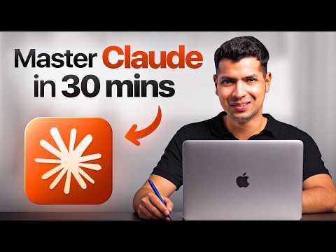 Thumbnail for Full Claude Tutorial for Beginners - Become A Pro In Just 30 Minutes! by Ayushman Pandita