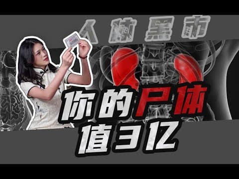 Thumbnail for 2个肾340万,一个人值3亿!揭秘人体器官黑市交易 by 财经不眠姐