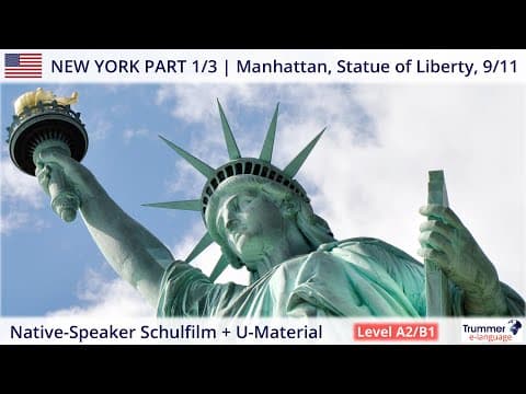 Thumbnail for NEW YORK CITY - USA | Native-Speaker Schulfilm Part 1 of 3 + Unterrichtsmaterial (Level A2/B1) by e-language