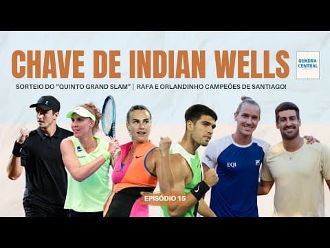 Thumbnail for INDIAN WELLS - ANÁLISE da chave de JOÃO FONSECA e de BIA HADDAD MAIA! LIVE QCP #015 by Quadra Central Podcast