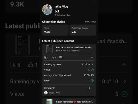 Thumbnail for Subscriber kese bnaye ❤️ Youtube channel kese bnaye ❤️ #subscribers #subscribe by lakky Vlog