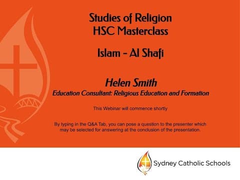 Thumbnail for SOR HSC Masterclass Islam Al Shafi by SCS Mission and Identity