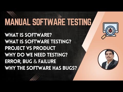 Thumbnail for Manual Software Testing Training Part-1 by SDET- QA
