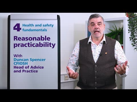 Thumbnail for Episode 4: Reasonable practicability by IOSH