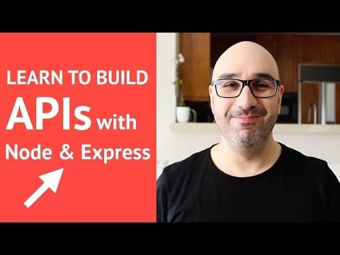 Thumbnail for How to build a REST API with Node js & Express by Programming with Mosh