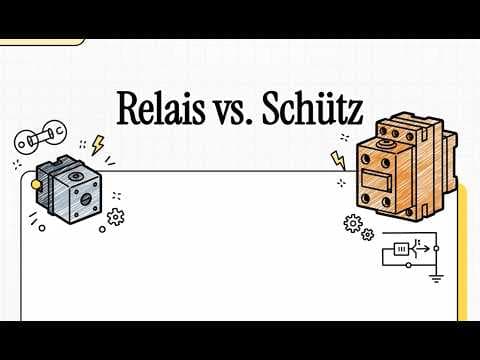 Thumbnail for Relais vs. Schütz: Wo ist der Unterschied? (Einfach erklärt) by Smartelektrik0