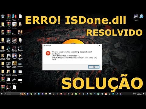 Thumbnail for Erro ISDone.dll | Unarc.dll | Resolvido 2023 | Jogo não instala PARA NO MEIO e da o erro de dll by LipeTung “Felipe” Games