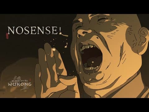 Thumbnail for “Nosense!”Black Myth Wukong chapter 3 ending animation original version by Black Myth