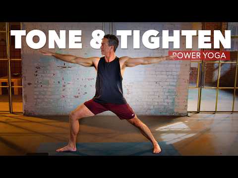 Thumbnail for 20 Min Daily Power Yoga Routine | Tone & Tighten by Travis Eliot