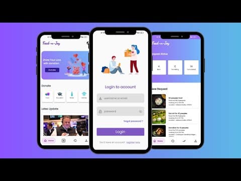 Thumbnail for Waste Food Managment System in | PHP | Flutter | App | Food Donation App in Flutter | PHP | Projects by ProjectsWithDigambar
