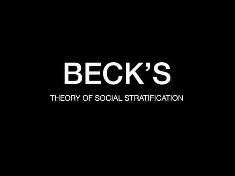 Thumbnail for Sociology for UPSC : ULRICH BECK's THEORY OF STRATIFICATION - Chapter 5 - Paper 1 - Lecture 10 by Sleepy Classes IAS