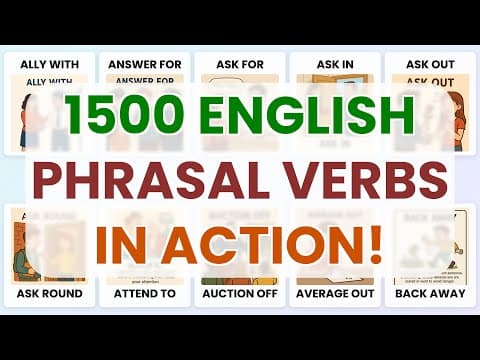 Thumbnail for 1500 English Phrasal Verbs in Action - 2/150 by Easy English In Action