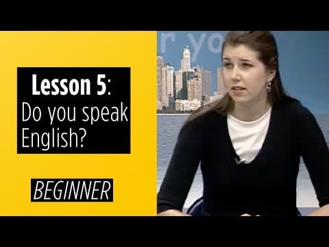 Thumbnail for Beginer Levels - Lesson 5: Do you speak English? by English For You