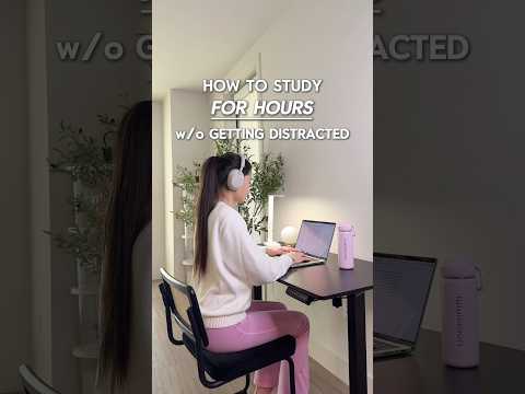 Thumbnail for How to Study for Hours Without Getting Distracted 💫 #studytips #studywithme #college #productivity by Mia Yilin
