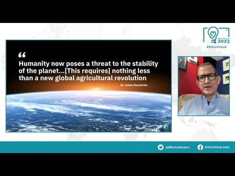 Thumbnail for Longtermism and Alternative Proteins | Bruce Friedrich | EAGxVirtual 2023 by Effective Altruism