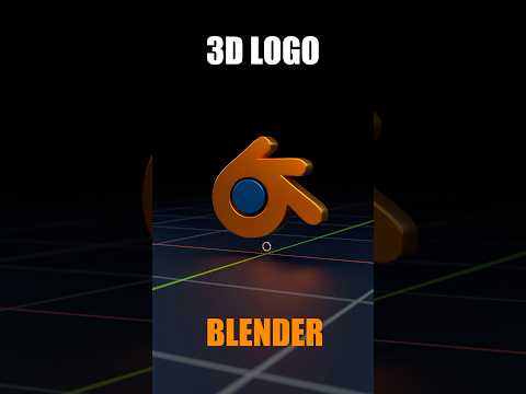 Thumbnail for Convert your 2D Designs into 3D Logo in Blender - 30 Seconds #blender3dive #blender #logo #3d by Harnai Digital.