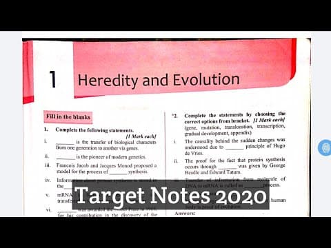 Thumbnail for Std 10 Science-2 Chapter 1 Heredity and Evolution Target Notes 2020 Unknown Publisher by Unknown Publisher
