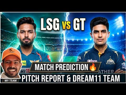 Thumbnail for LSG vs GT Today Match Dream11 Prediction | Lucknow Super Giants vs Gujarat Titans 2026 | Match 19 by Sports Fantasy Guruji