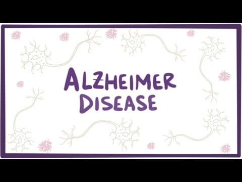 Thumbnail for Alzheimer's disease - plaques, tangles, causes, symptoms & pathology by Osmosis from Elsevier